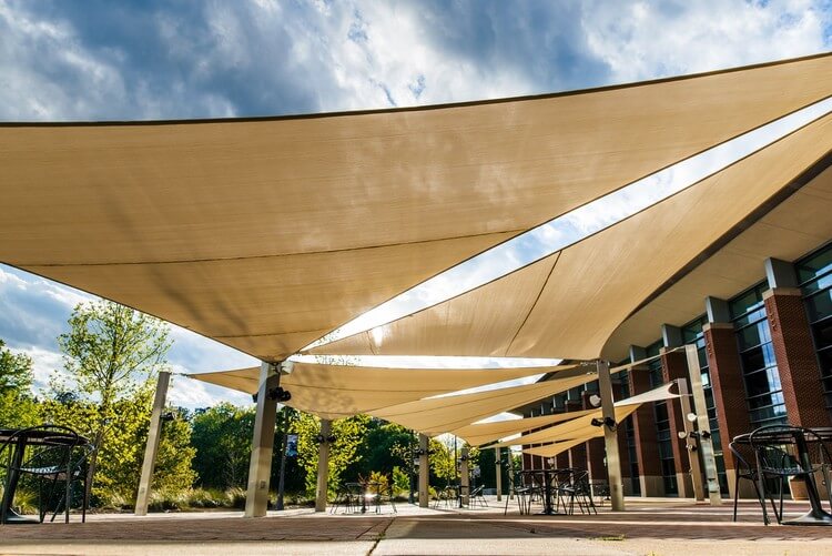 tensile shade structure in Dubai