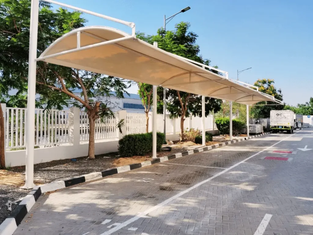 Car parking shades dubai-top support