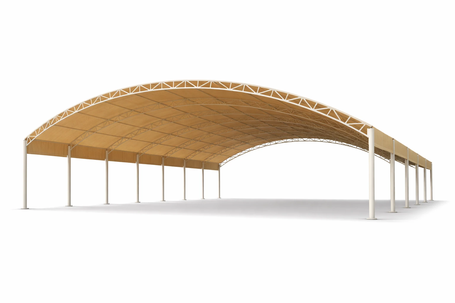 Round tensile shade structure Abu Dhabi